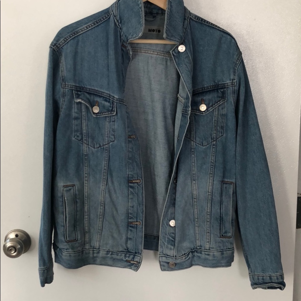 Top Shop Jean Jacket Moto Jean Jacket